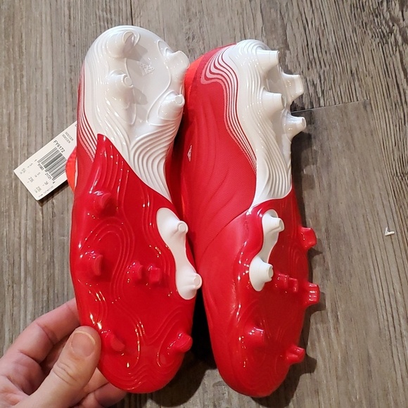 Adidas Copa Sense.3 LL FG Red/White Soccer Cleats Size 5.5